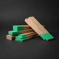 Grip wedges and shims with Modern Green dipped ends